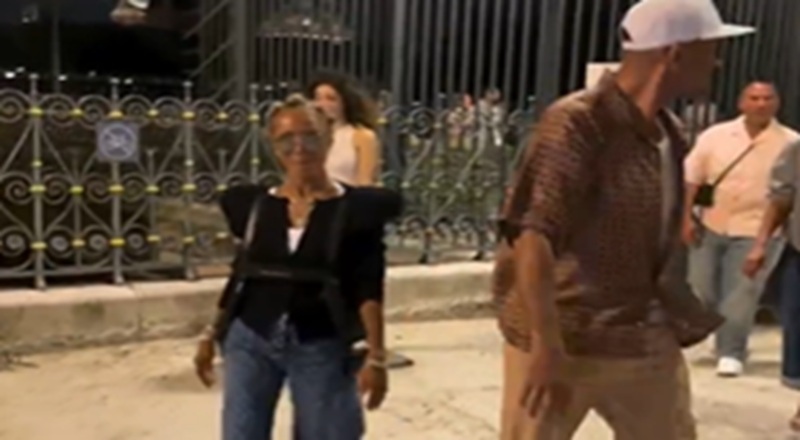 Jada Pinkett Smith reaches for Will Smith during Paris walk as he keeps his hands in his pockets [VIDEO]
