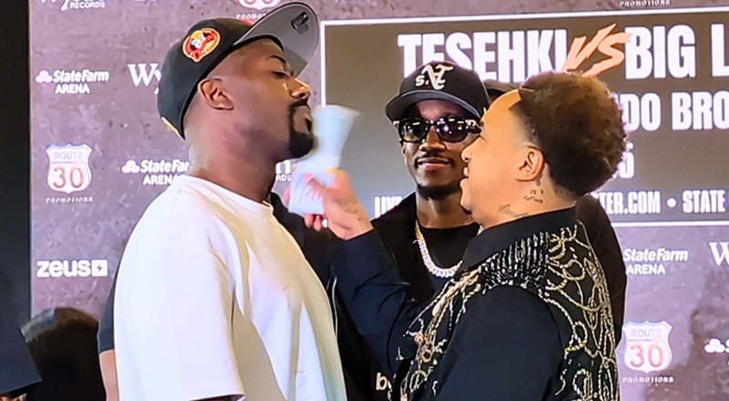 Ray J slapped with cash stack by Orlando Brown at heated boxing press conference [VIDEO]